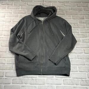 Only & Sons‎ Hooded Full Zip Sweatshirt Lightweight Grey Men's Size L